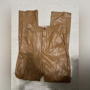 Abercrombie & Fitch Tan Ultra High Rise Pants